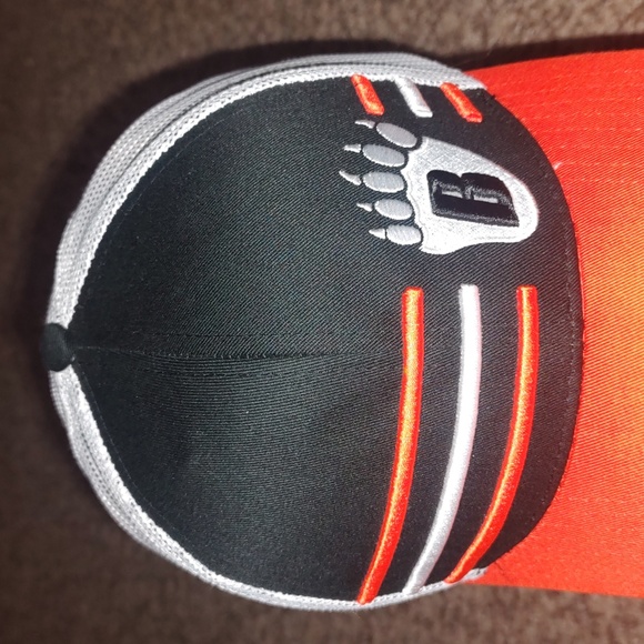 Strauss Hockey 1887 Trucker Mesh Snapback Hat Orange Blk White - Picture 2 of 8